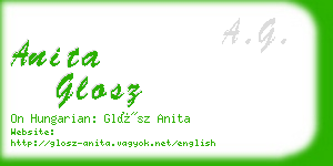 anita glosz business card